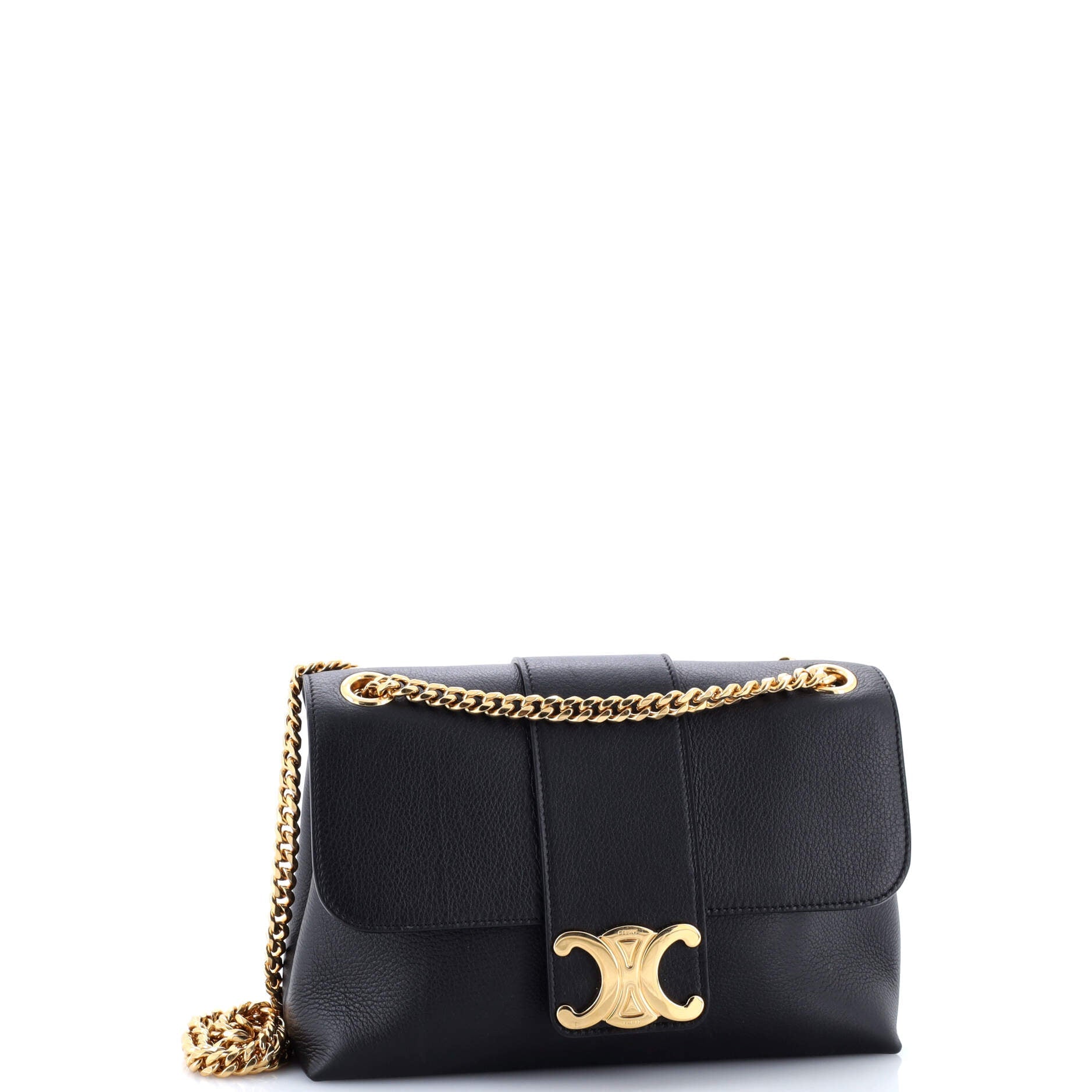 Victoire Flap Shoulder Bag Leather Medium