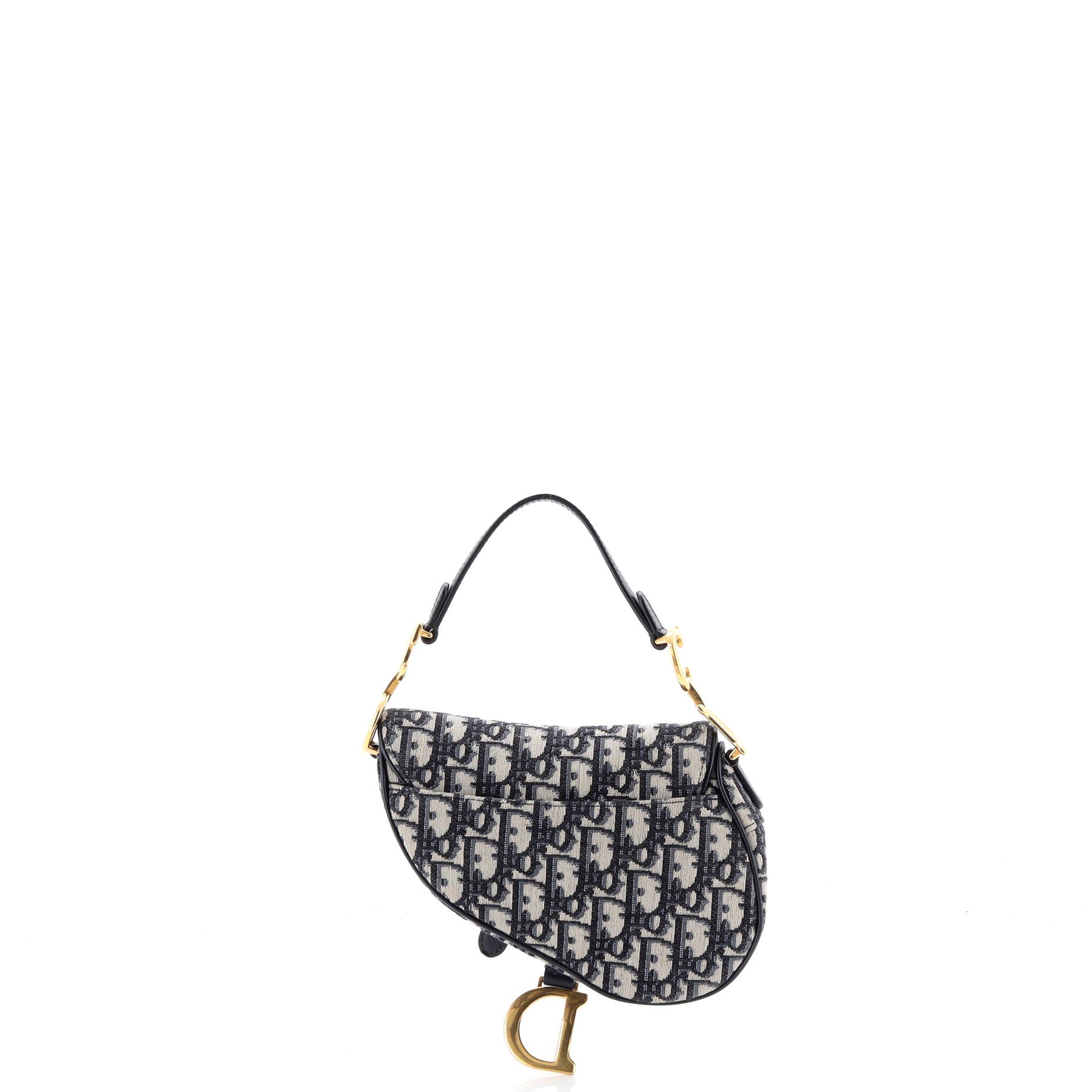 Saddle Handbag Oblique Canvas Mini