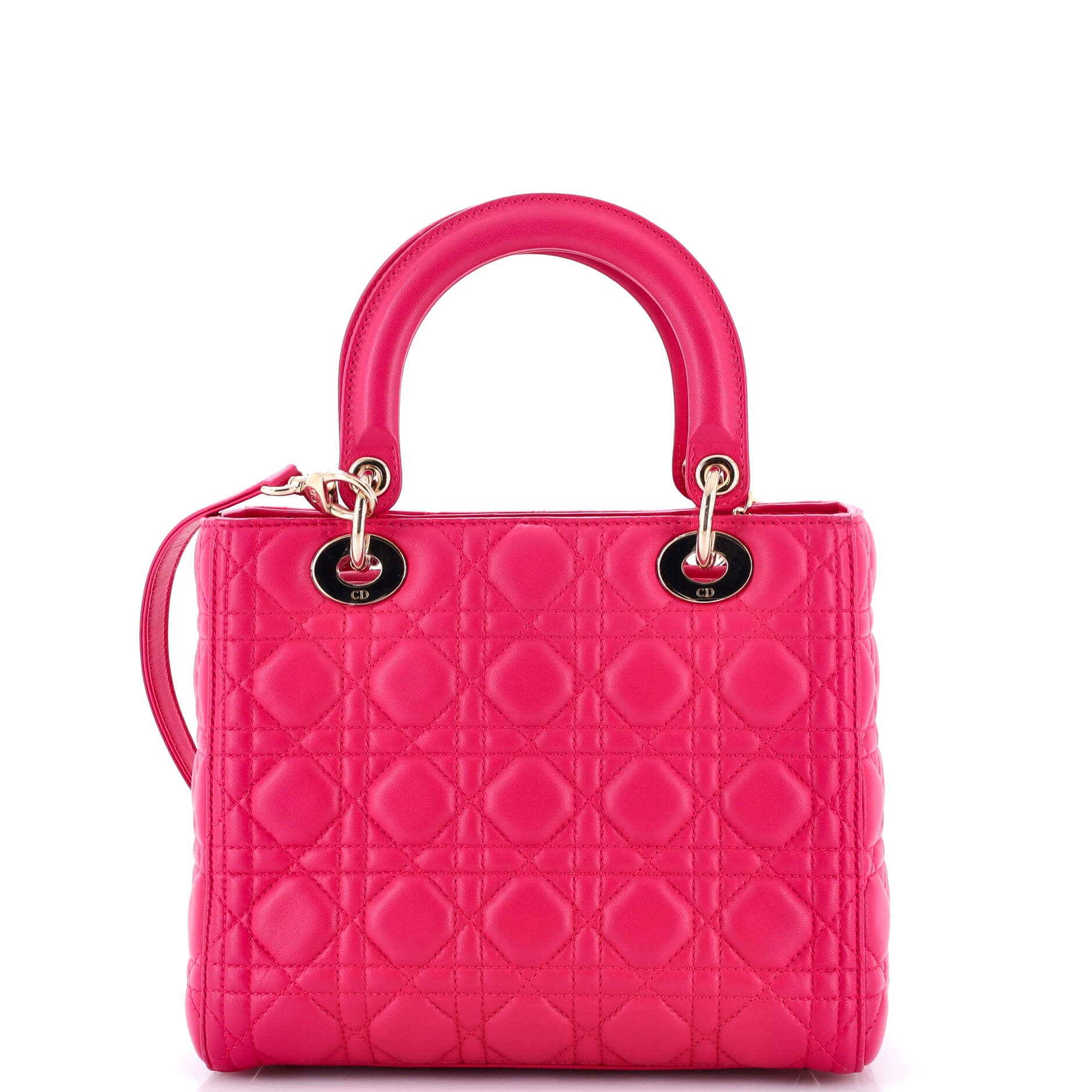 Lady Dior Bag Cannage Quilt Lambskin Medium