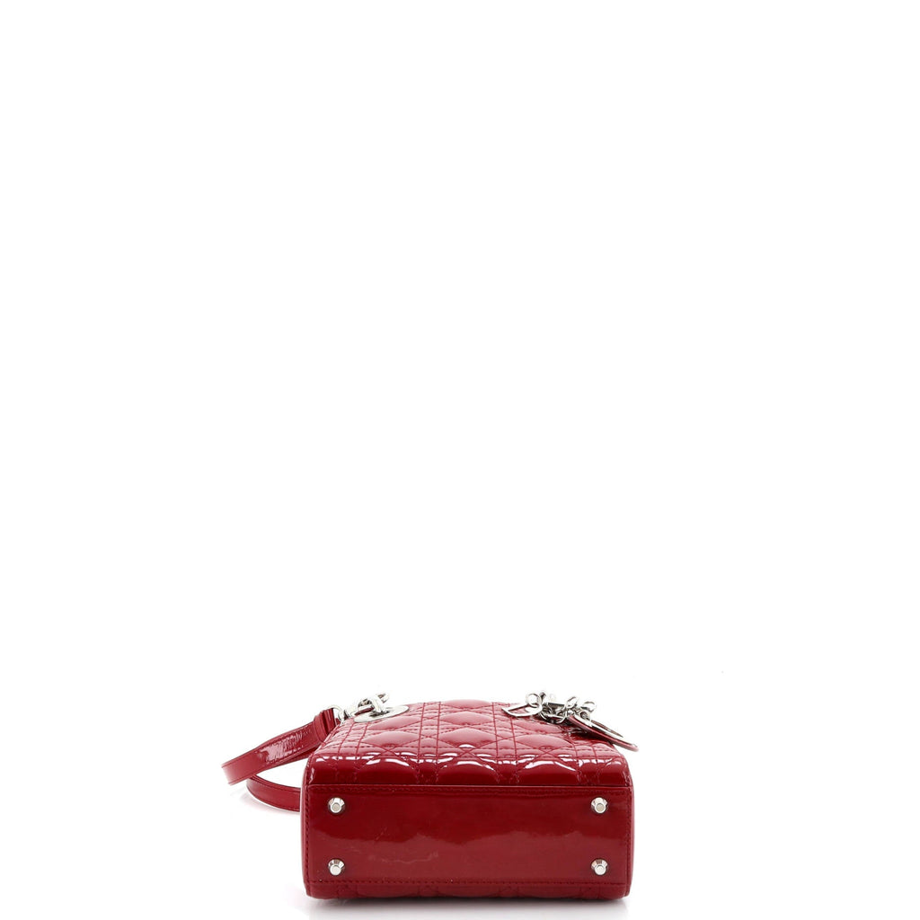Lady Dior Bag Cannage Quilt Patent Mini
