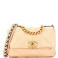 19 Flap Bag Quilted Leather Medium