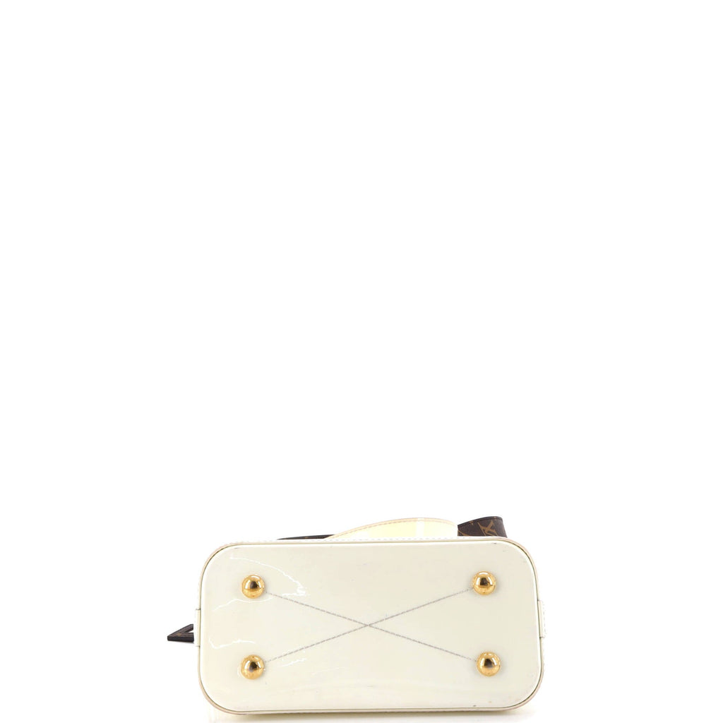Alma Handbag Vernis with Monogram Canvas BB
