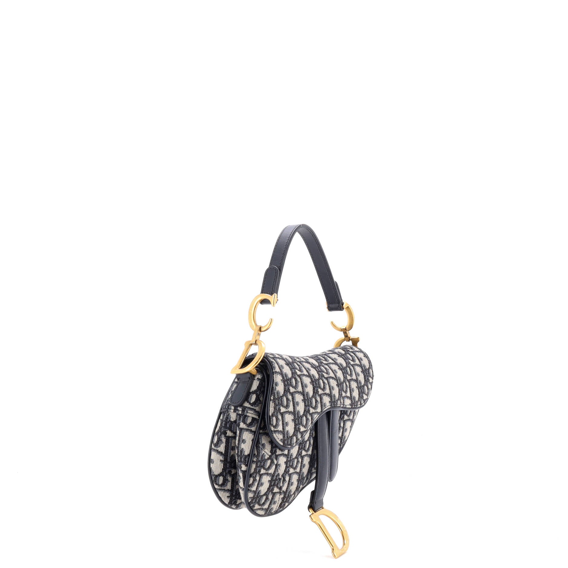 Saddle Handbag Oblique Canvas Mini