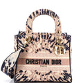 Lady D-Lite Bag Embroidered Canvas Medium
