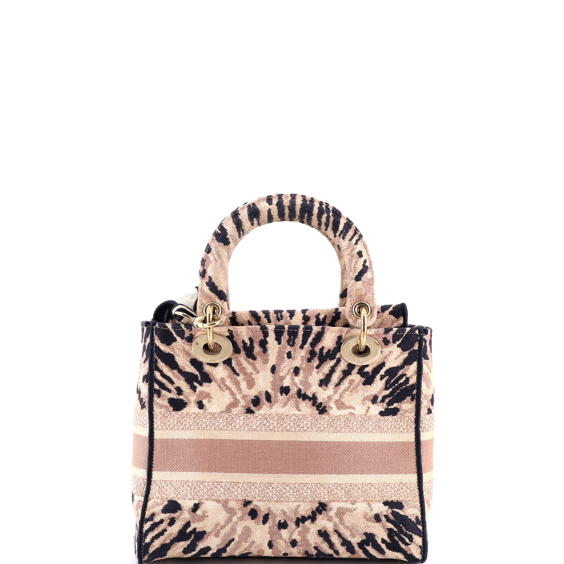 Lady D-Lite Bag Embroidered Canvas Medium
