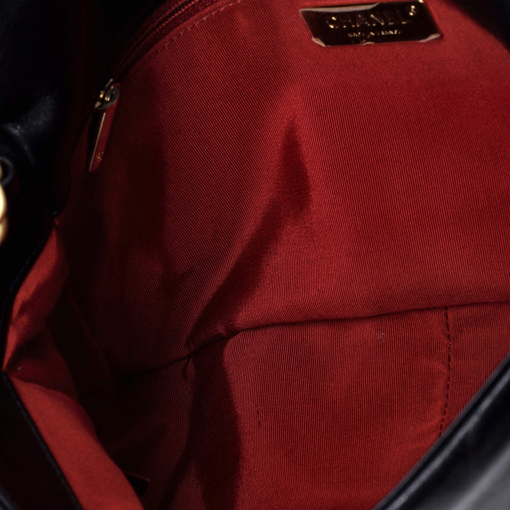 19 Flap Bag Quilted Leather Medium