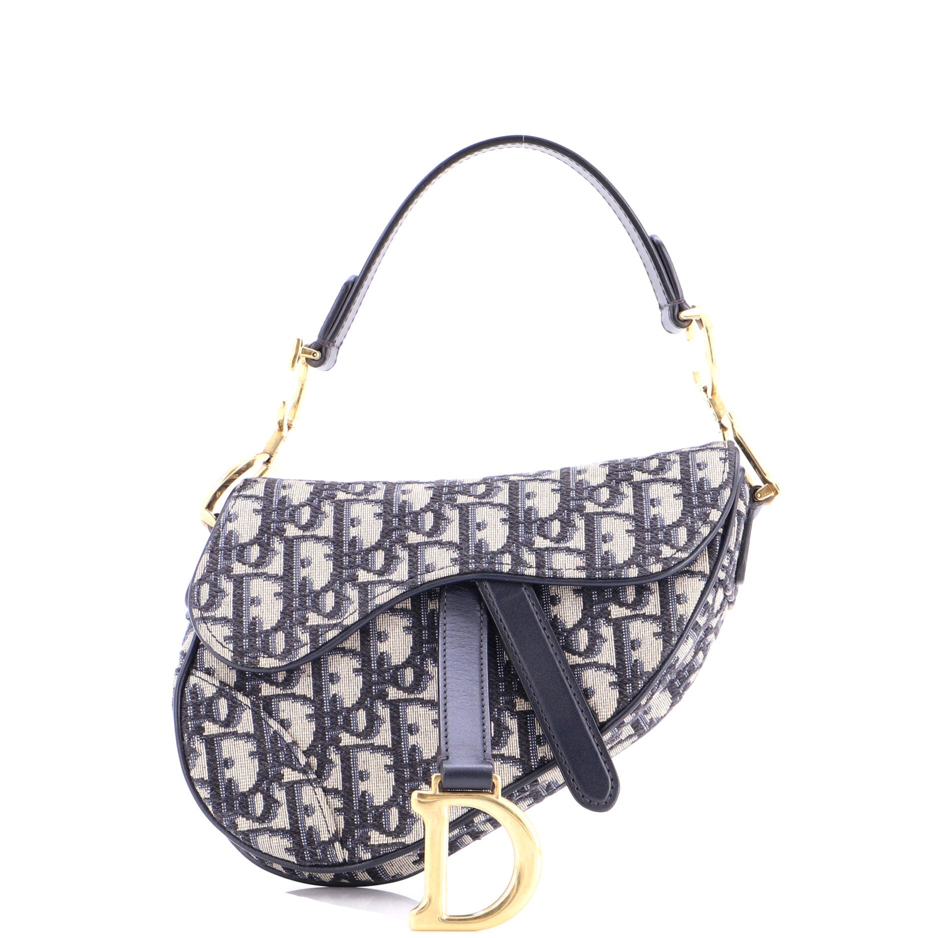 Saddle Handbag Oblique Canvas Mini