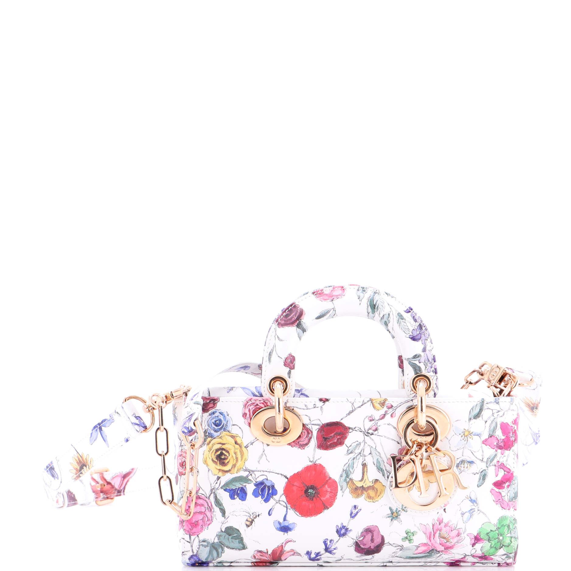 Lady D-Joy Bag Printed Leather Small