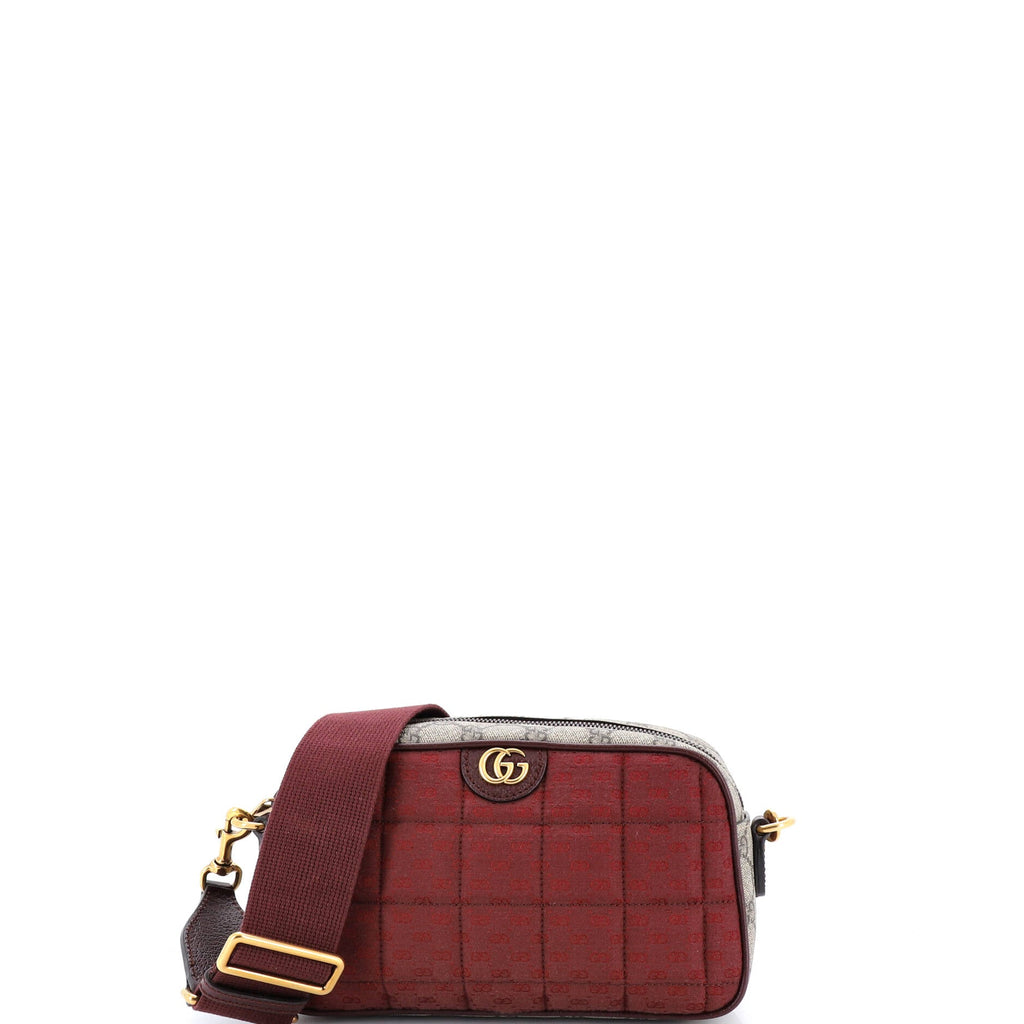 Zip Crossbody Bag GG Coated Canvas and Quilted Mini GG Canvas Small