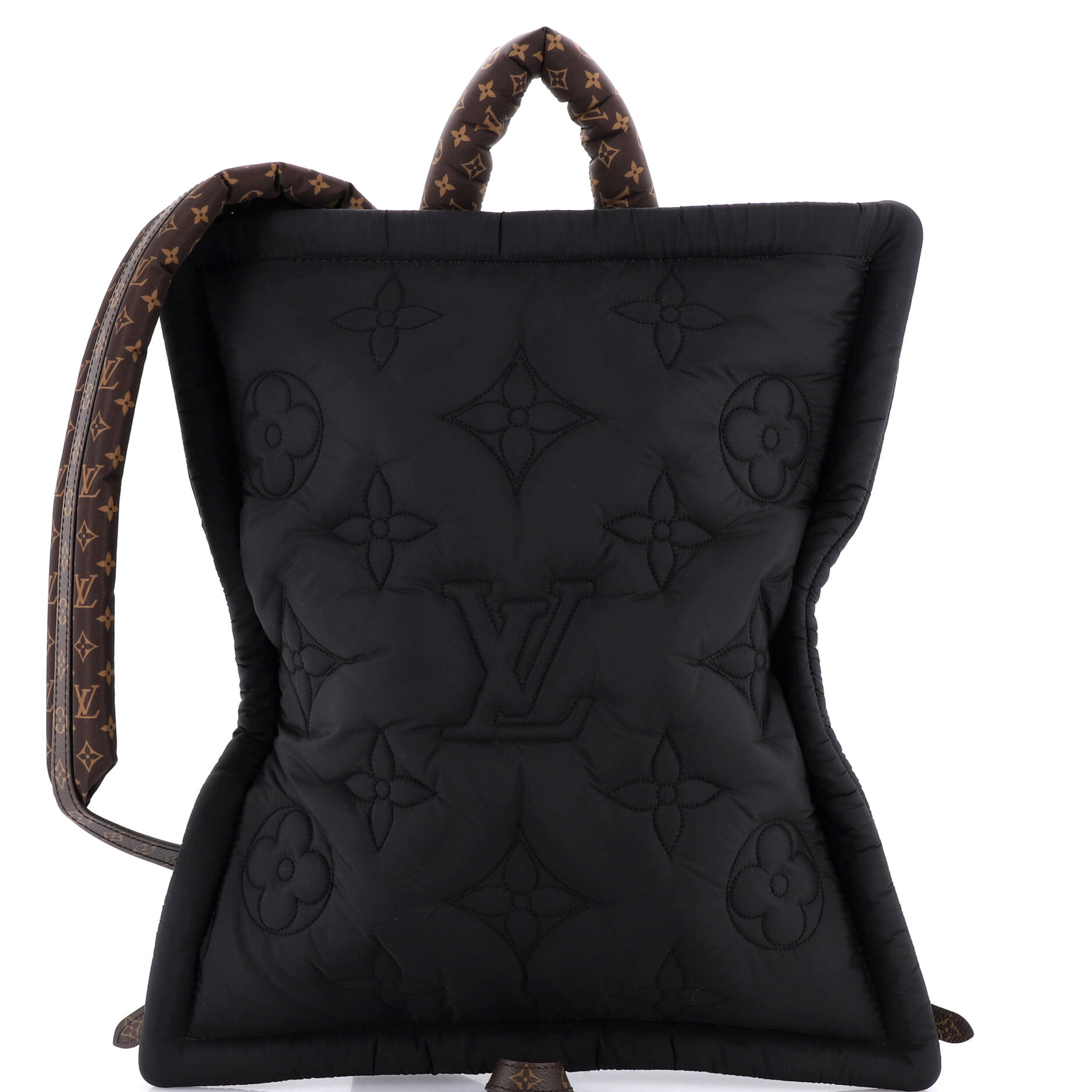 Pillow Backpack Monogram Quilted Econyl Nylon
