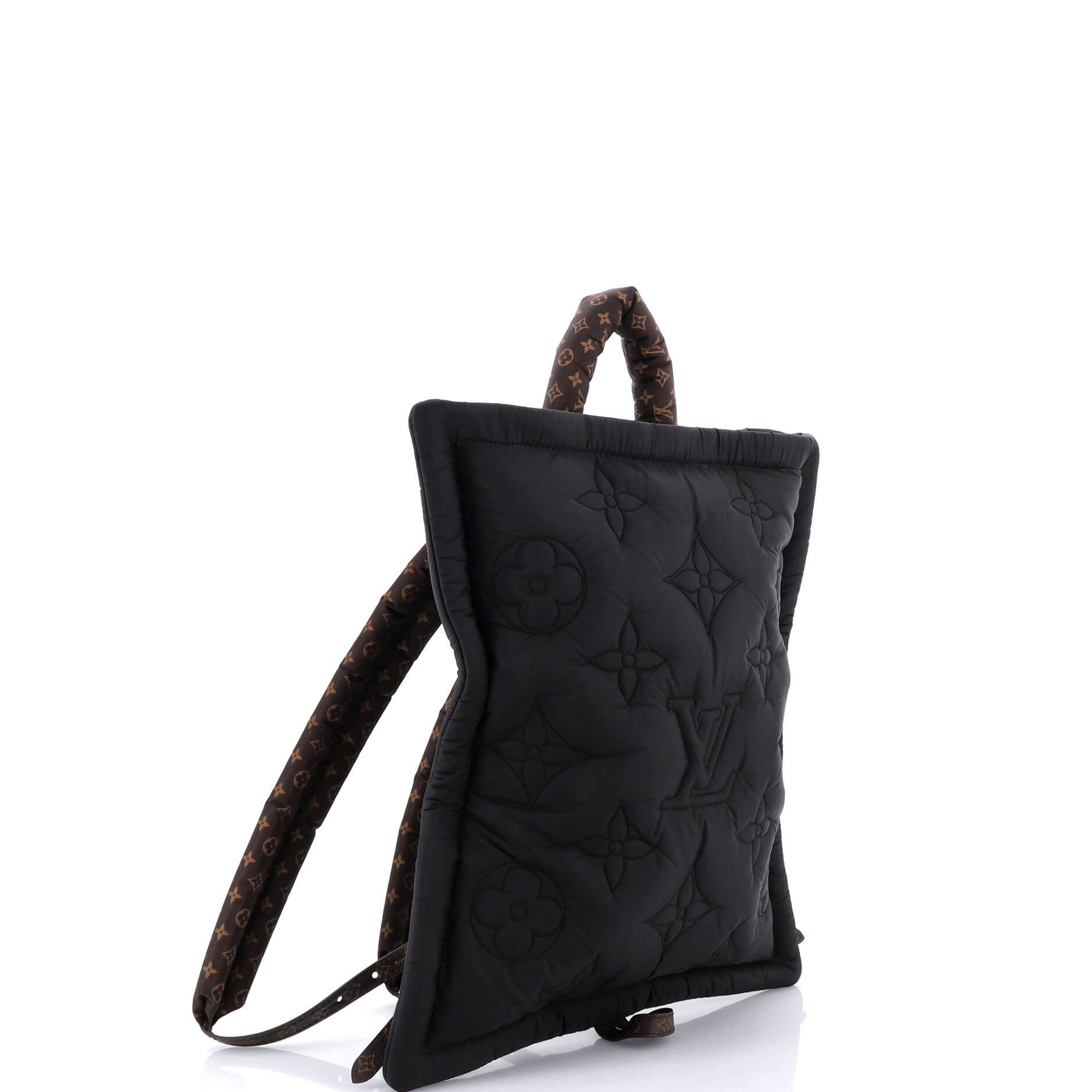Pillow Backpack Monogram Quilted Econyl Nylon