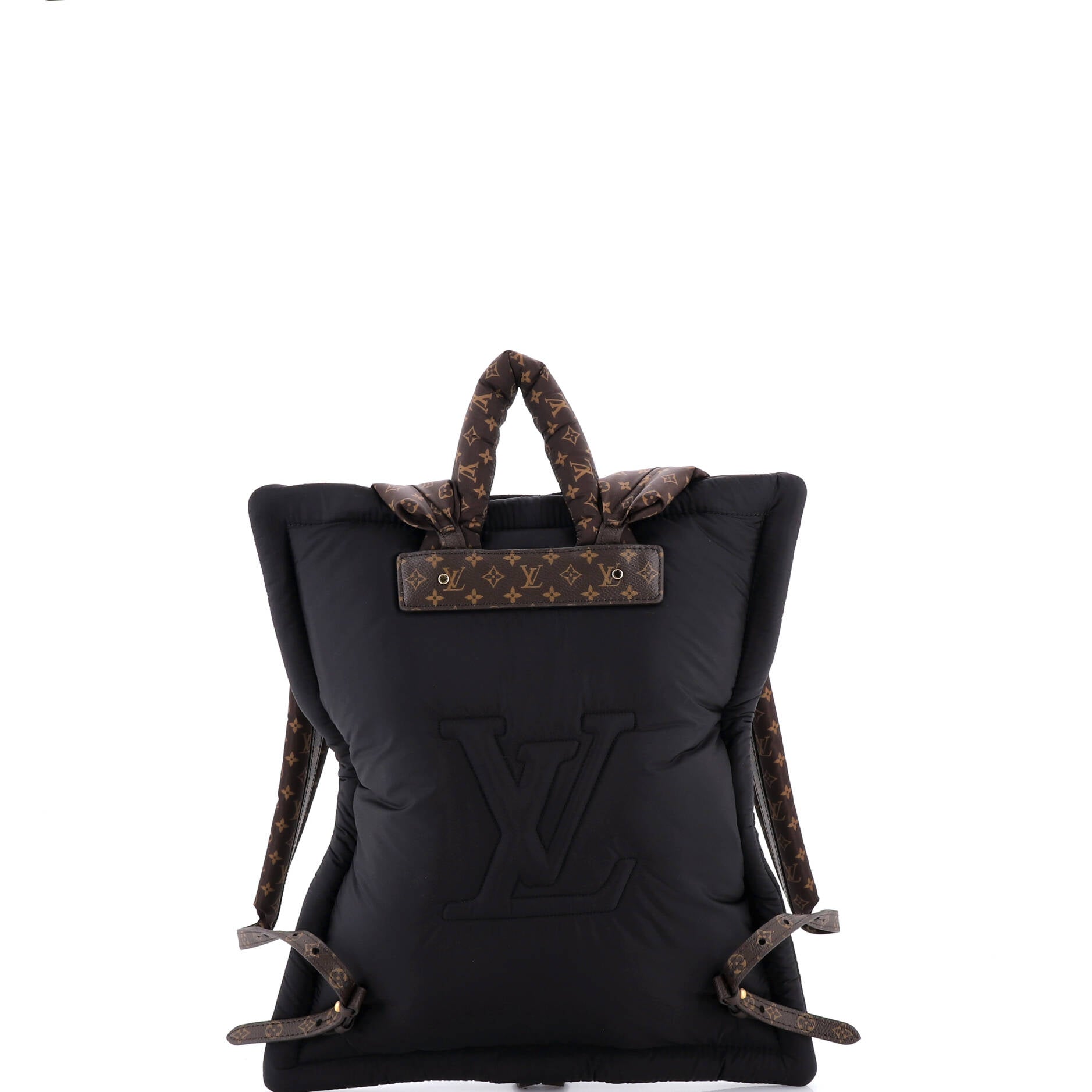 Pillow Backpack Monogram Quilted Econyl Nylon