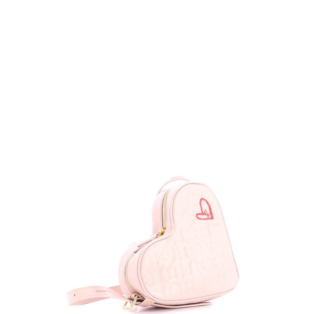 Coeur Handbag Limited Edition Fall in Love Monogram Embossed Lambskin