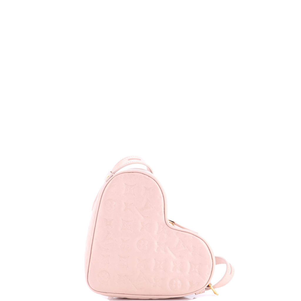 Coeur Handbag Limited Edition Fall in Love Monogram Embossed Lambskin