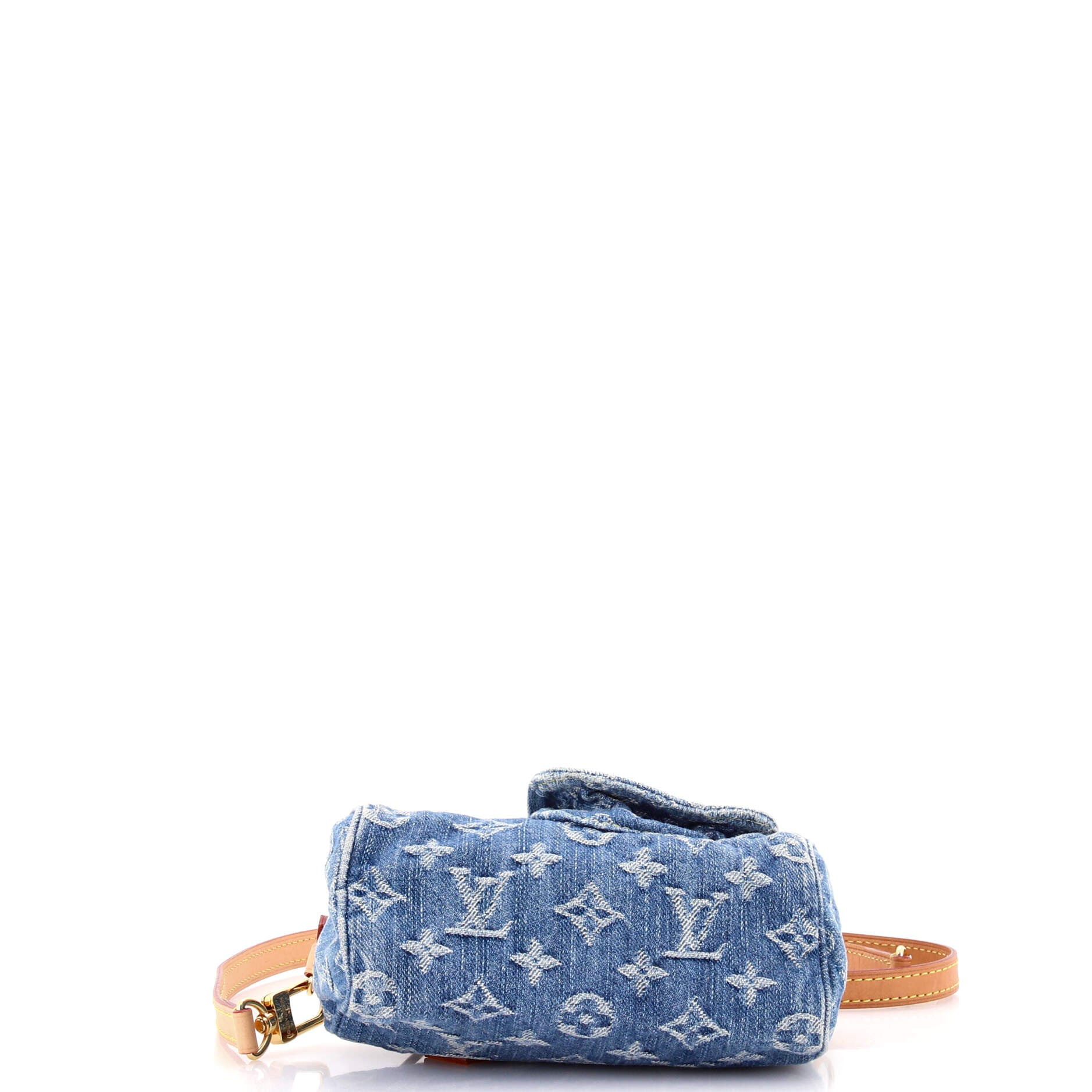 Speedy Bandouliere LV Remix Monogram Denim Nano