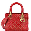 Supple Lady Dior Bag Cannage Studded Lambskin Medium