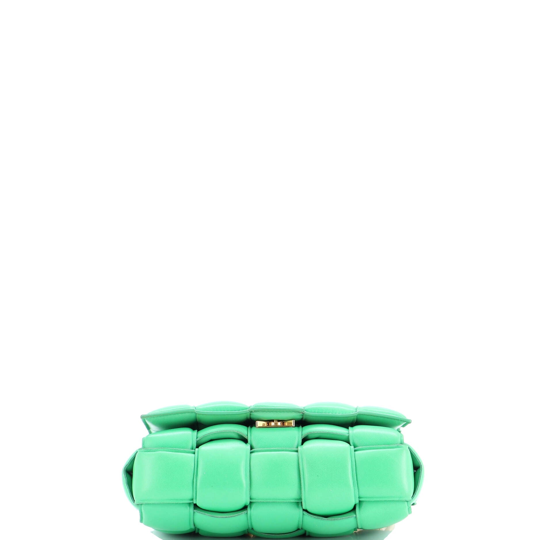 Cassette Chain Crossbody Bag Padded Maxi Intrecciato Leather