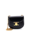 Triomphe Besace Clea Chain Flap Bag Leather