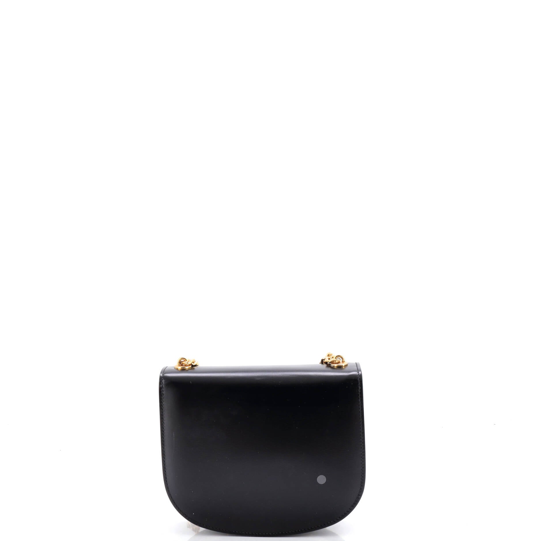 Triomphe Besace Clea Chain Flap Bag Leather