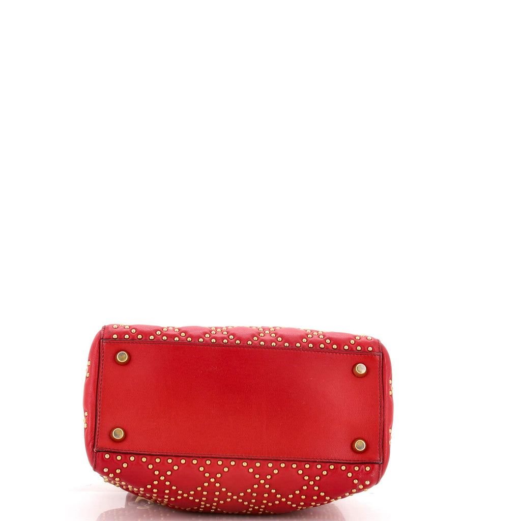 Supple Lady Dior Bag Cannage Studded Lambskin Medium