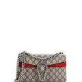 Dionysus Bag GG Coated Canvas with Crystal Embellished Metal Small