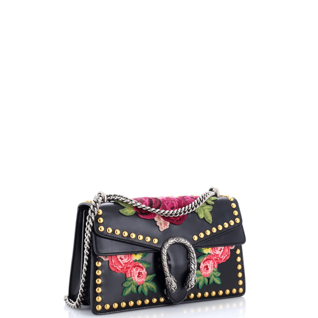 Dionysus Bag Embroidered Studded Leather Small