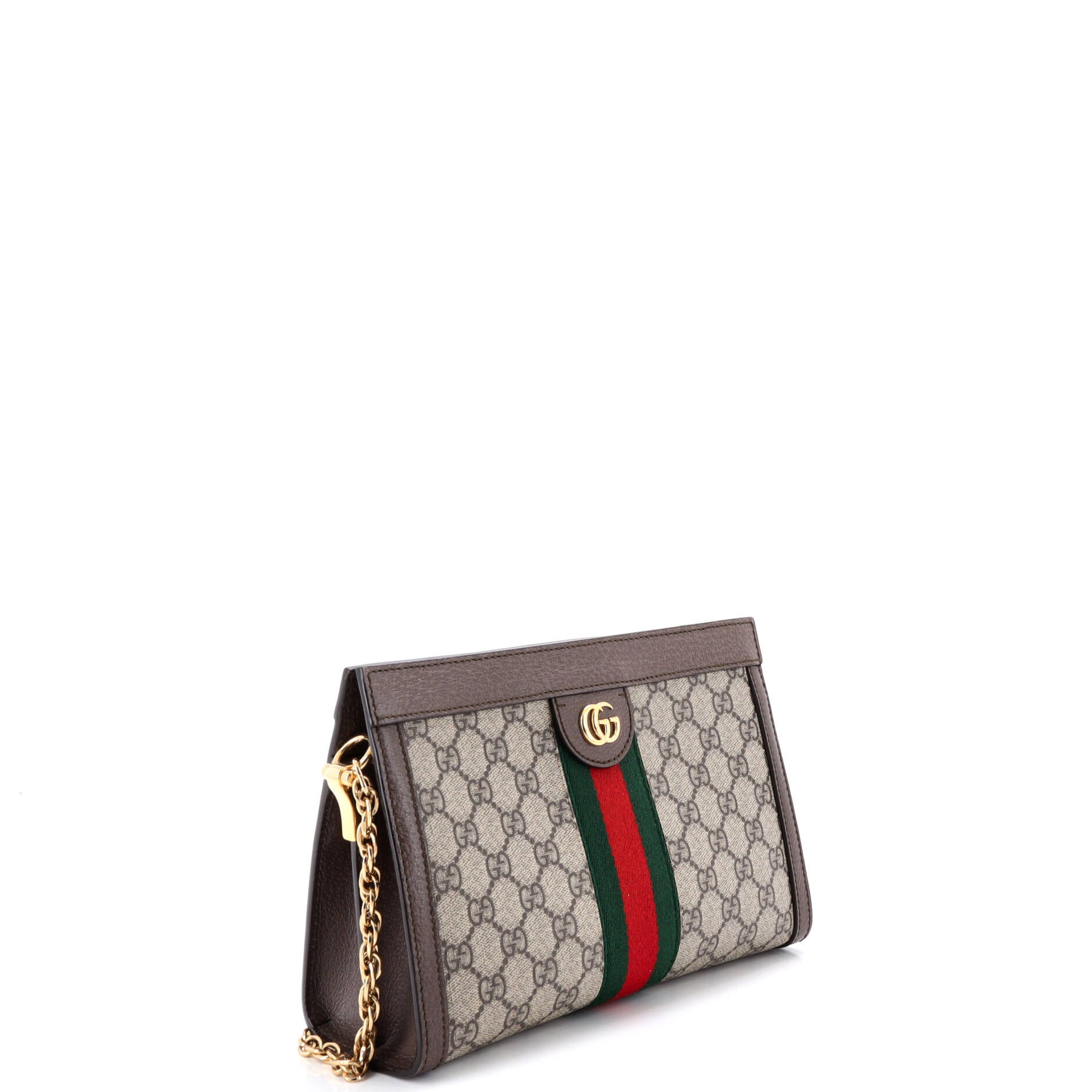Ophidia Chain Shoulder Bag GG Coated Canvas Small