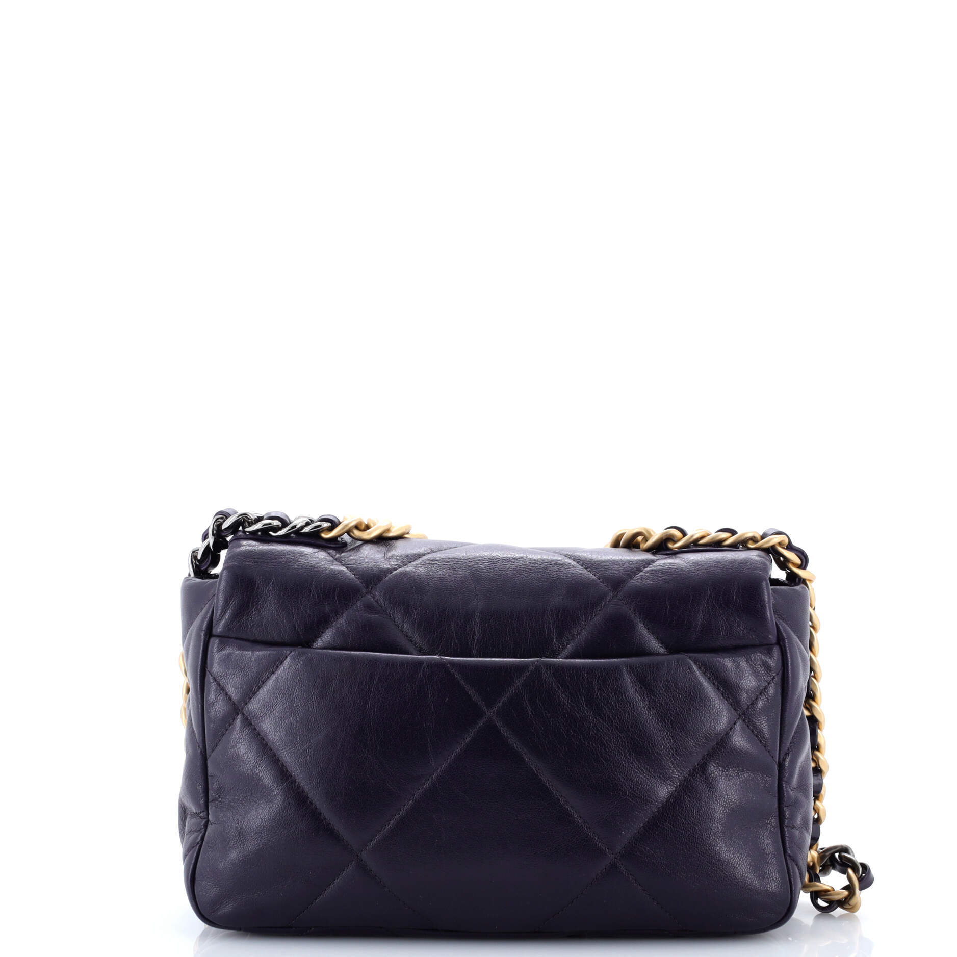 19 Flap Bag Quilted Leather Medium