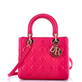 Lady Dior Bag Cannage Quilt Lambskin Medium
