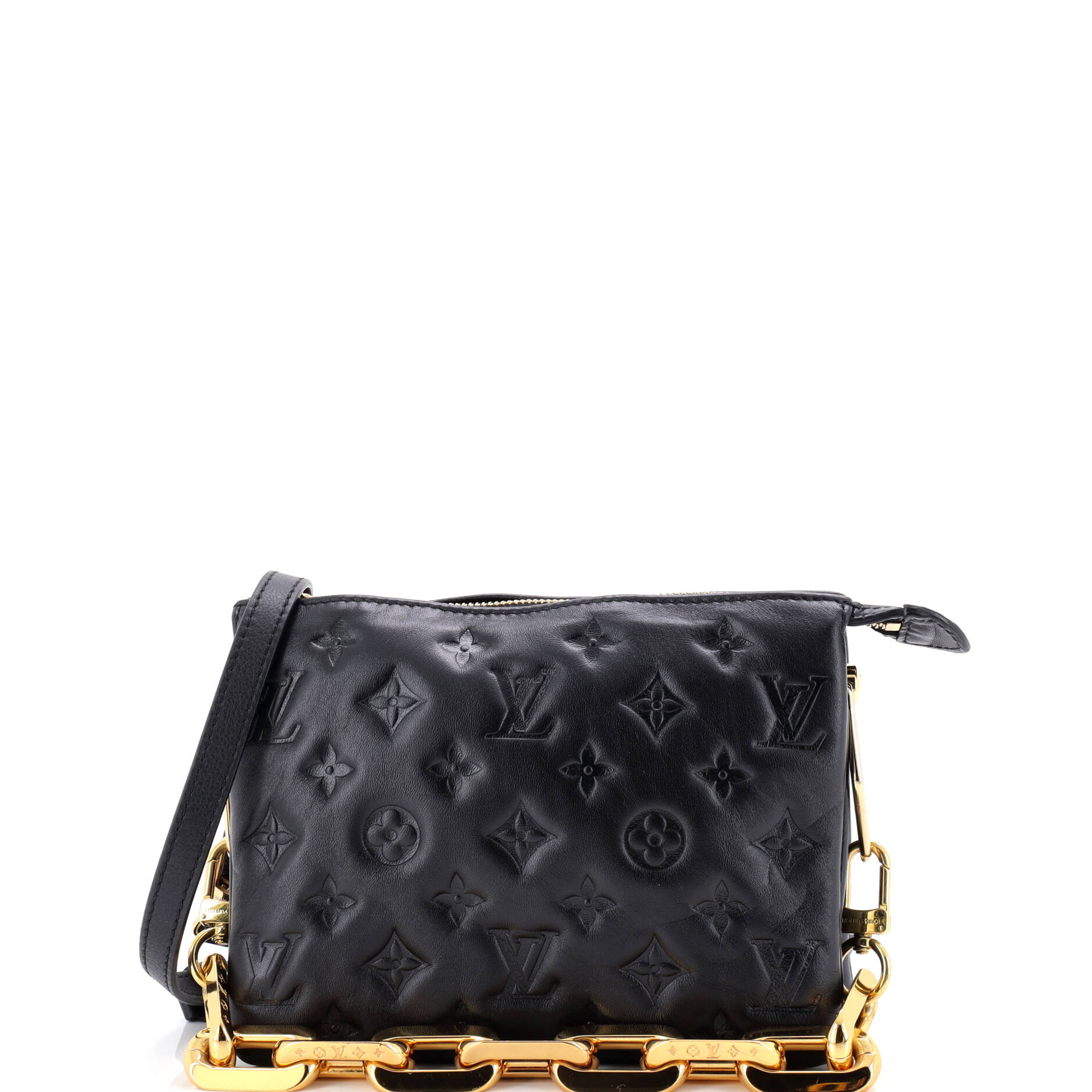 Coussin Bag Monogram Embossed Lambskin BB