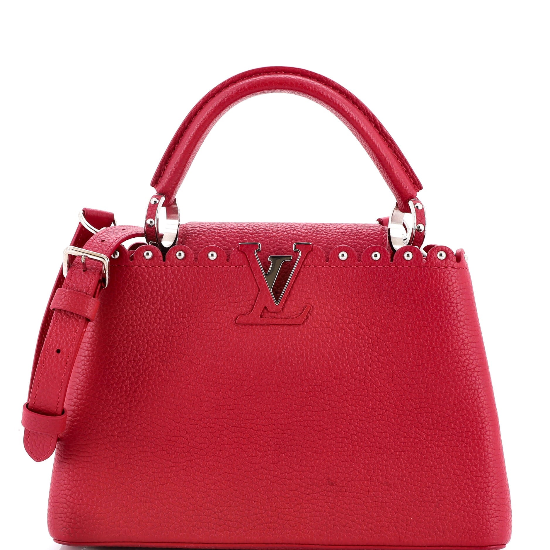 Capucines Bag Leather with Embellished Detail BB