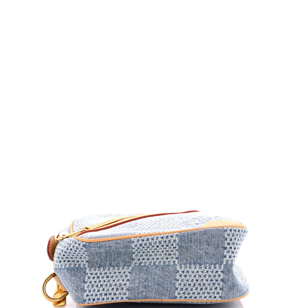Chess Messenger Bag Damier 3D Denim