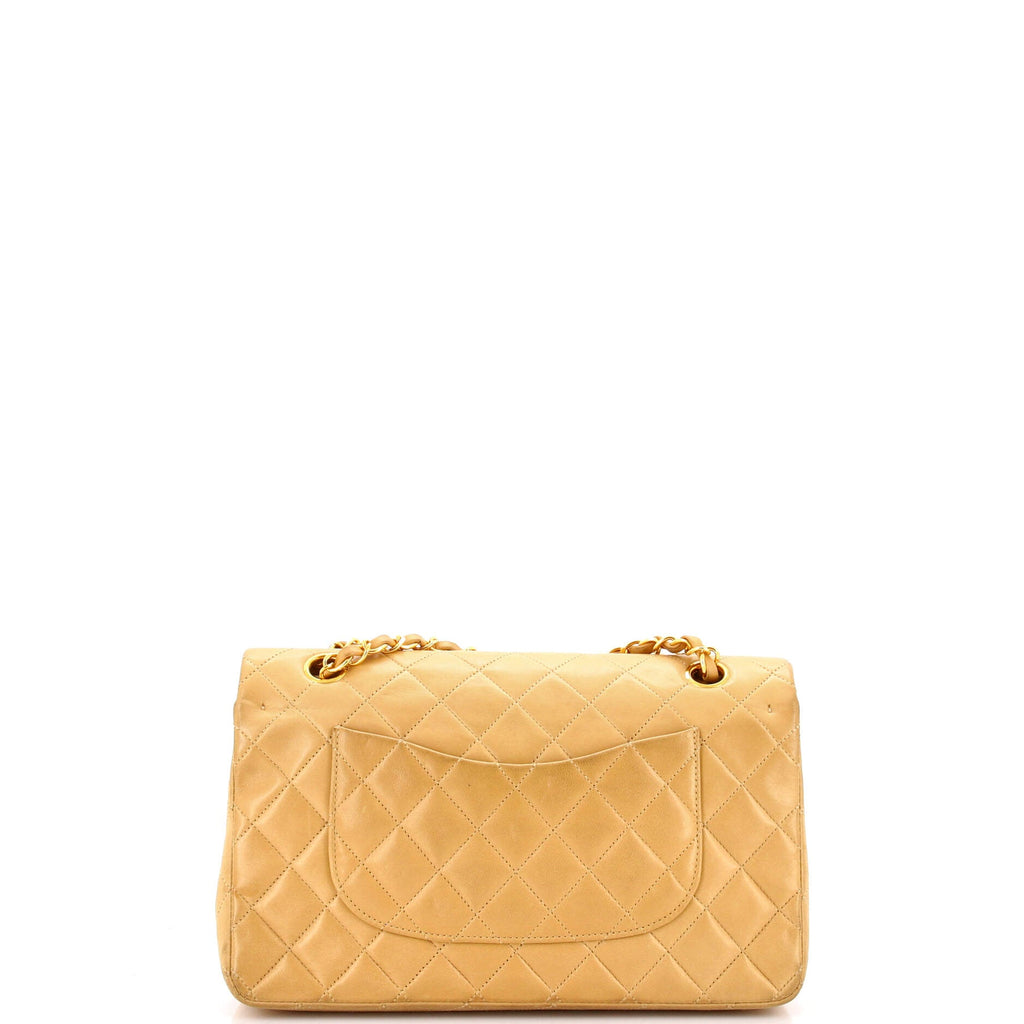 Vintage Classic Double Flap Bag Quilted Lambskin Medium