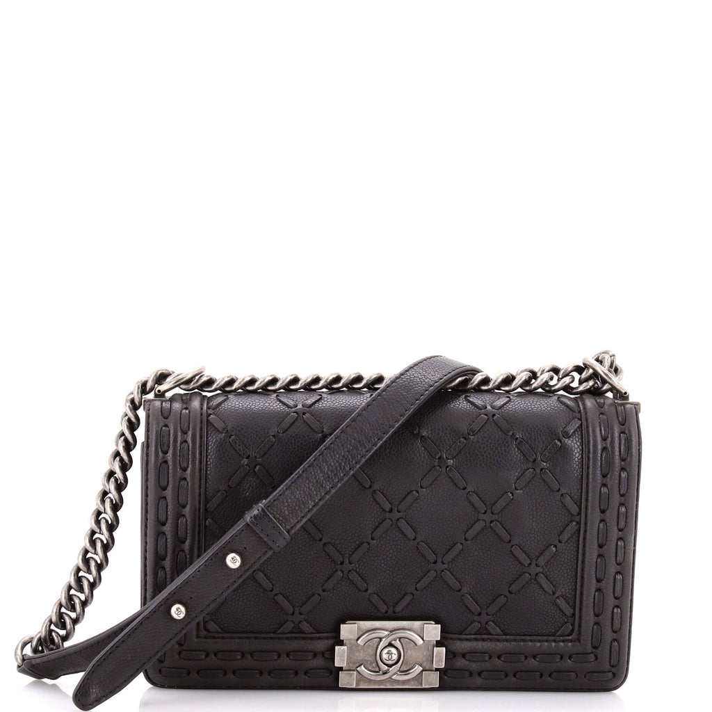 19 Flap Bag Quilted Leather Maxi