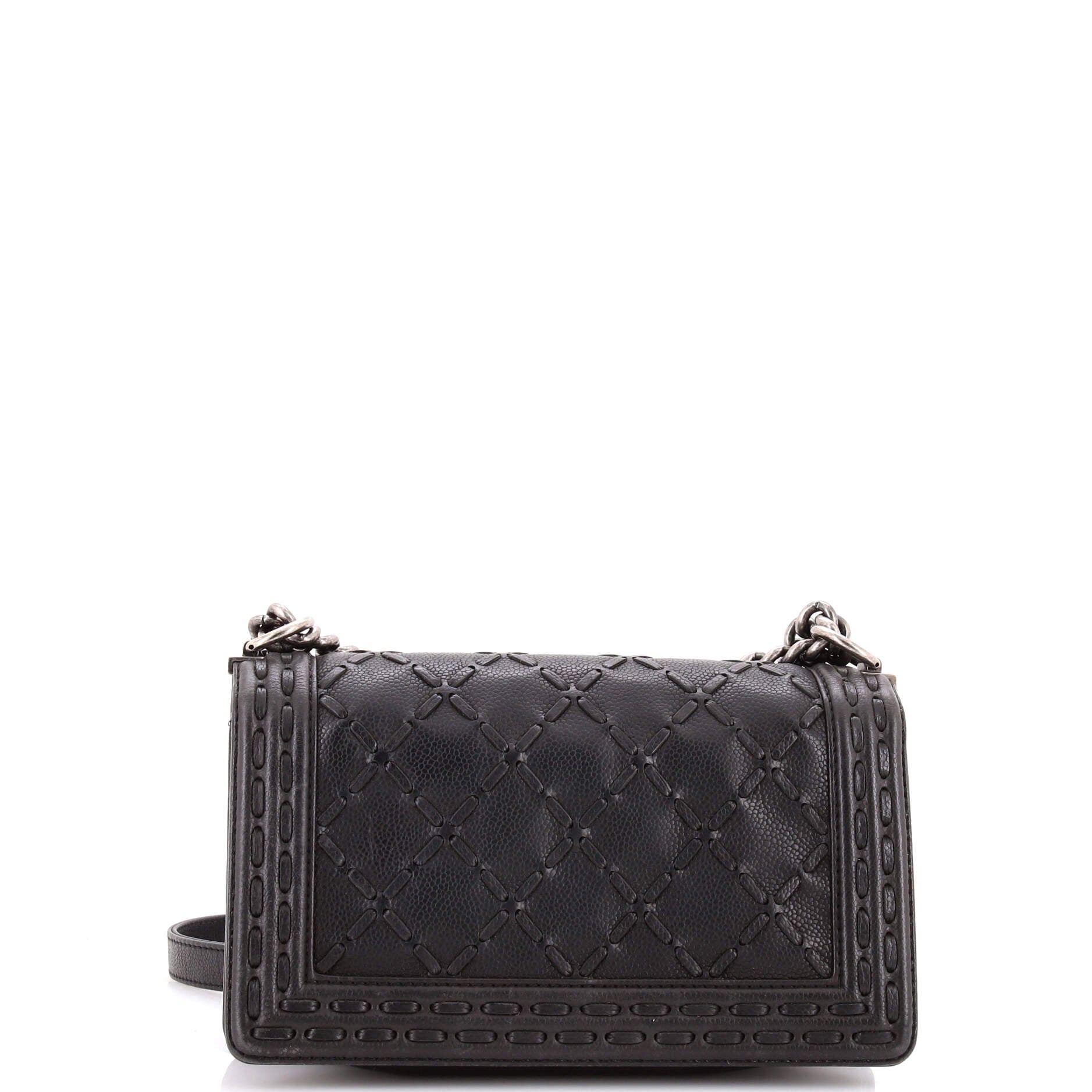 19 Flap Bag Quilted Leather Maxi