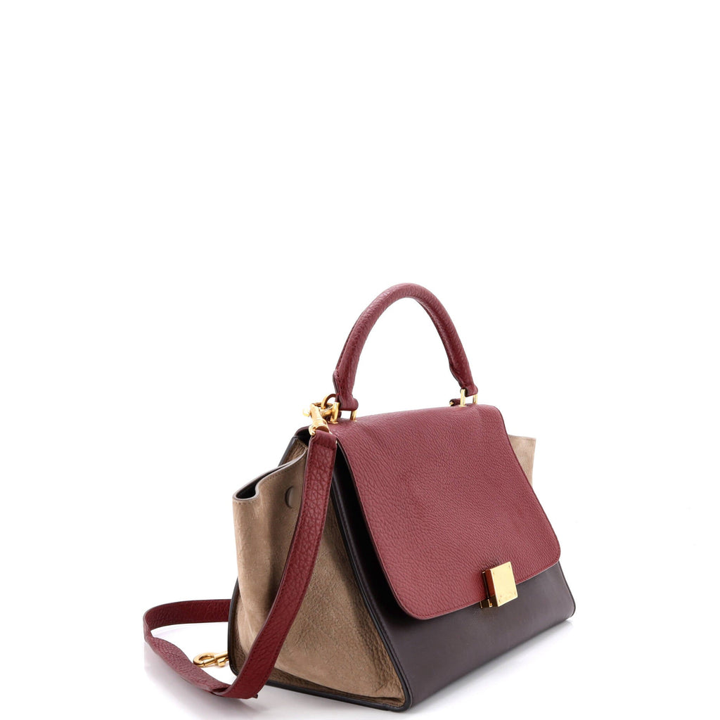 Tricolor Trapeze Bag Leather Small