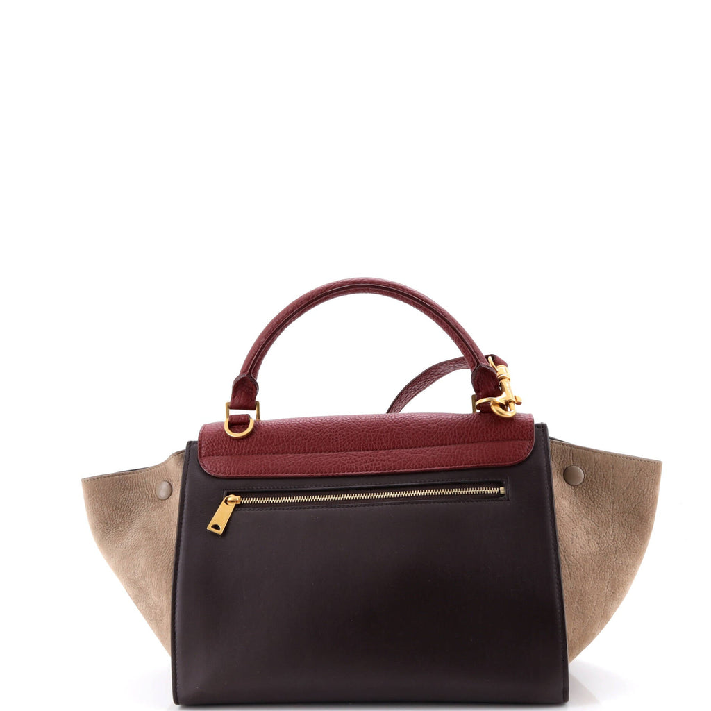 Tricolor Trapeze Bag Leather Small
