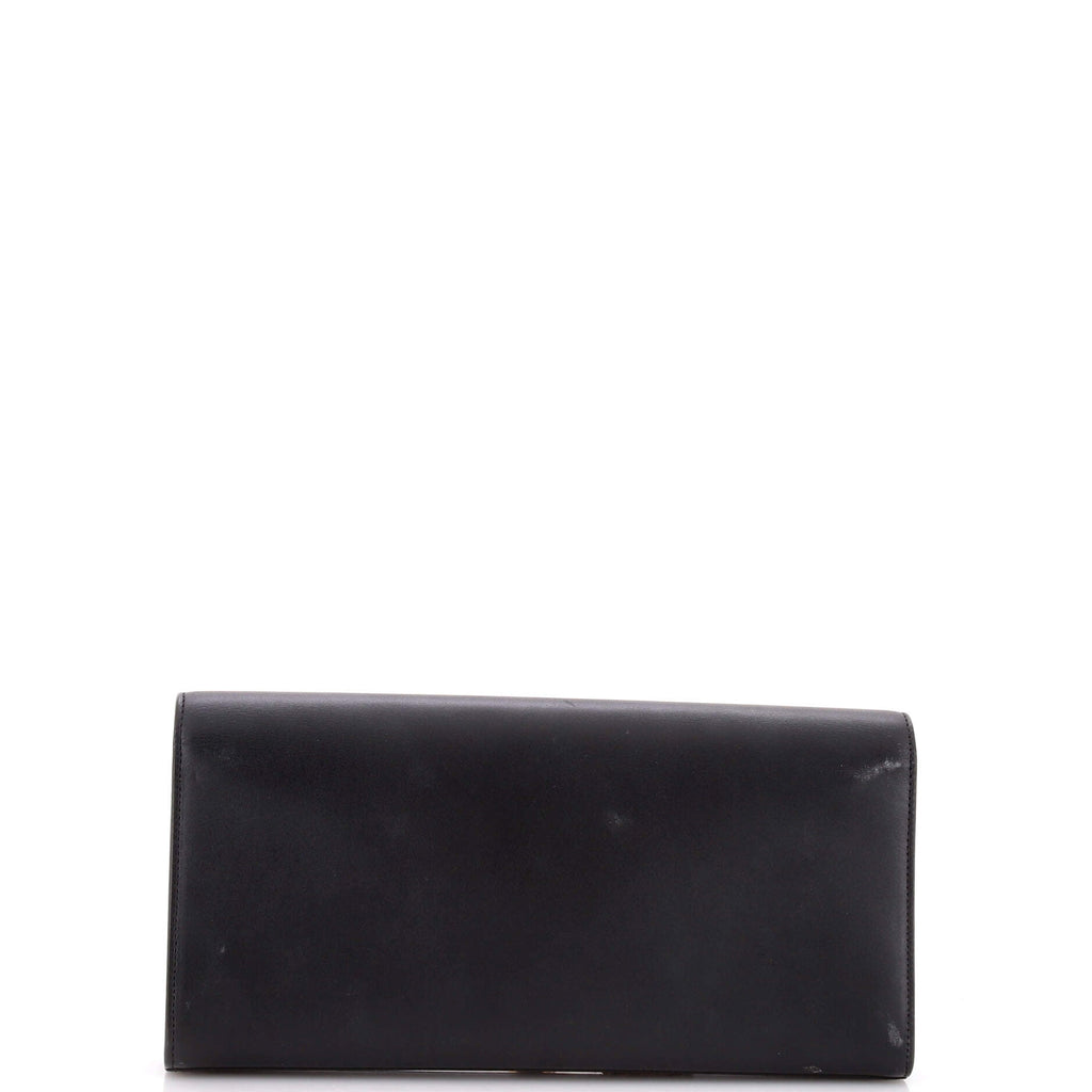 Classic Monogram Tassel Clutch Leather Long