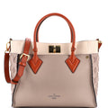 On My Side Tote Monogram Tuffetage Leather MM