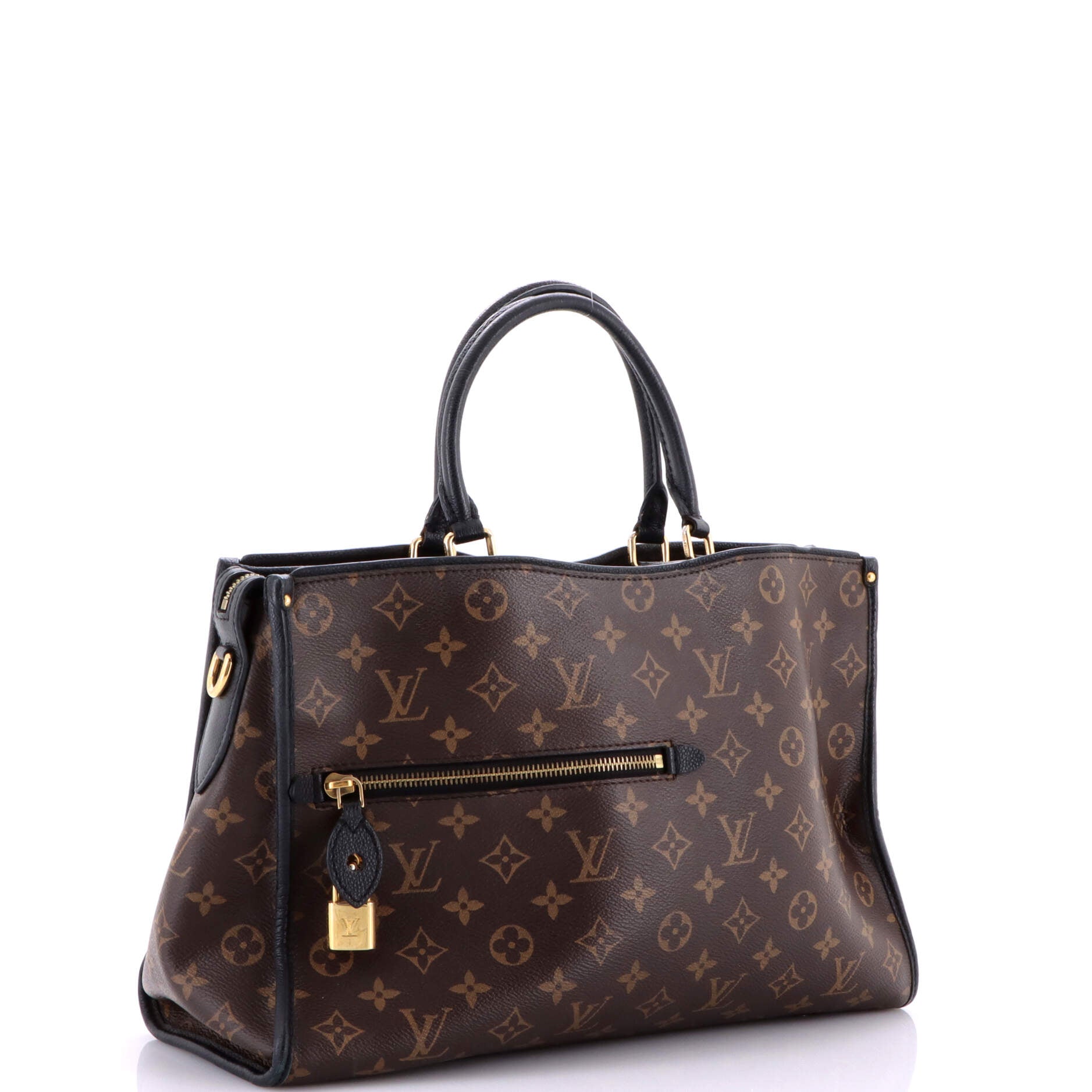 Popincourt NM Handbag Monogram Canvas with Leather MM