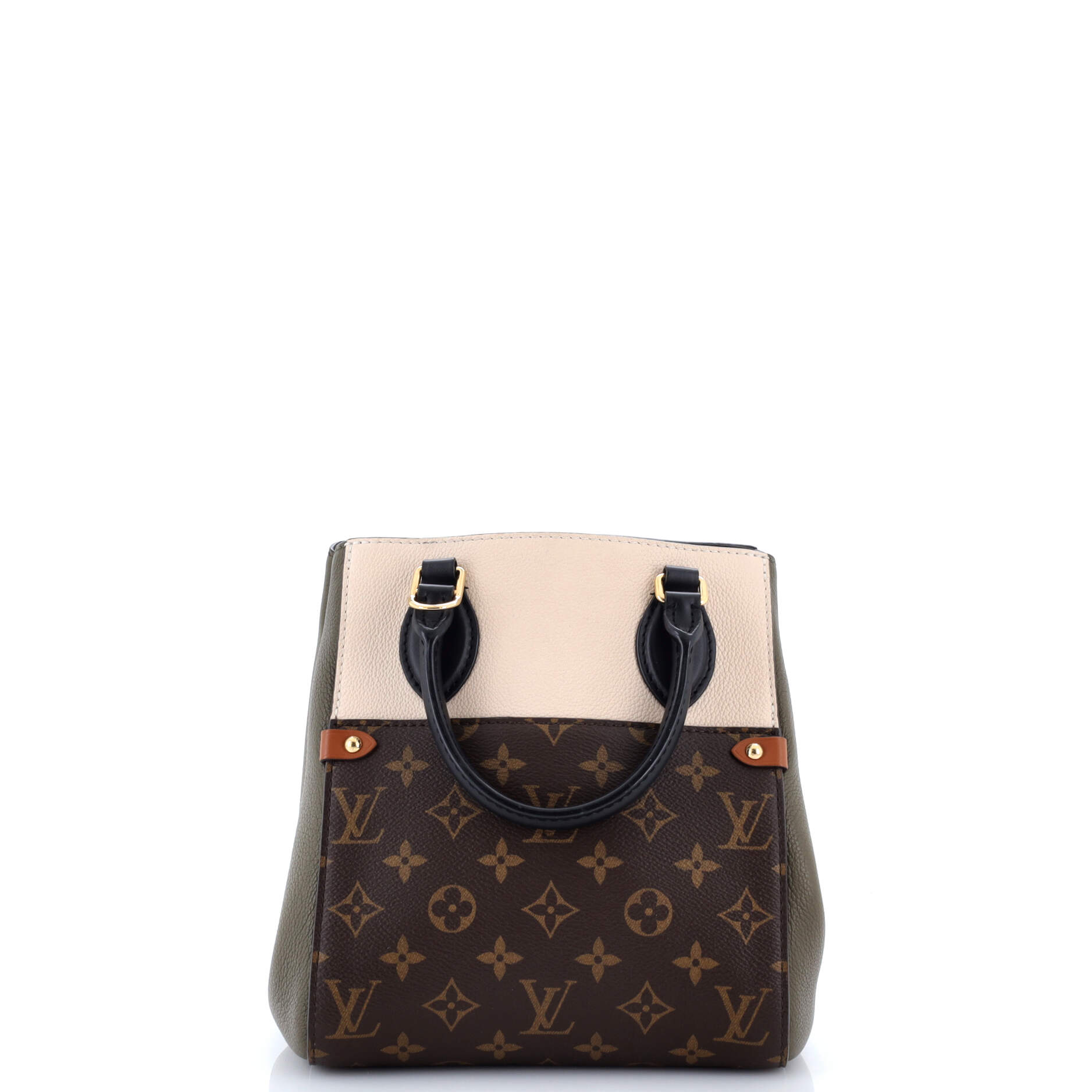 Fold Tote Monogram Canvas and Leather PM