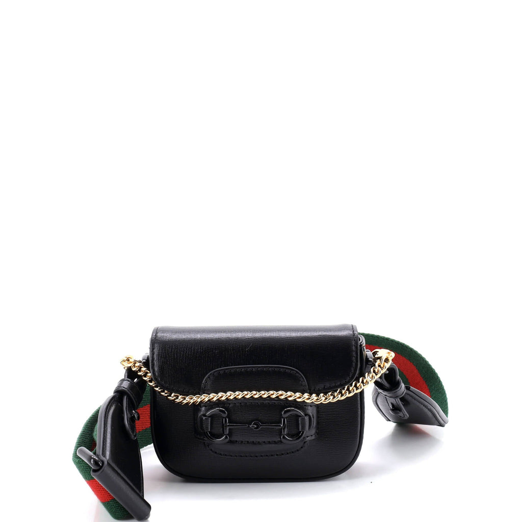 Horsebit 1955 Flap Wallet with Strap Leather