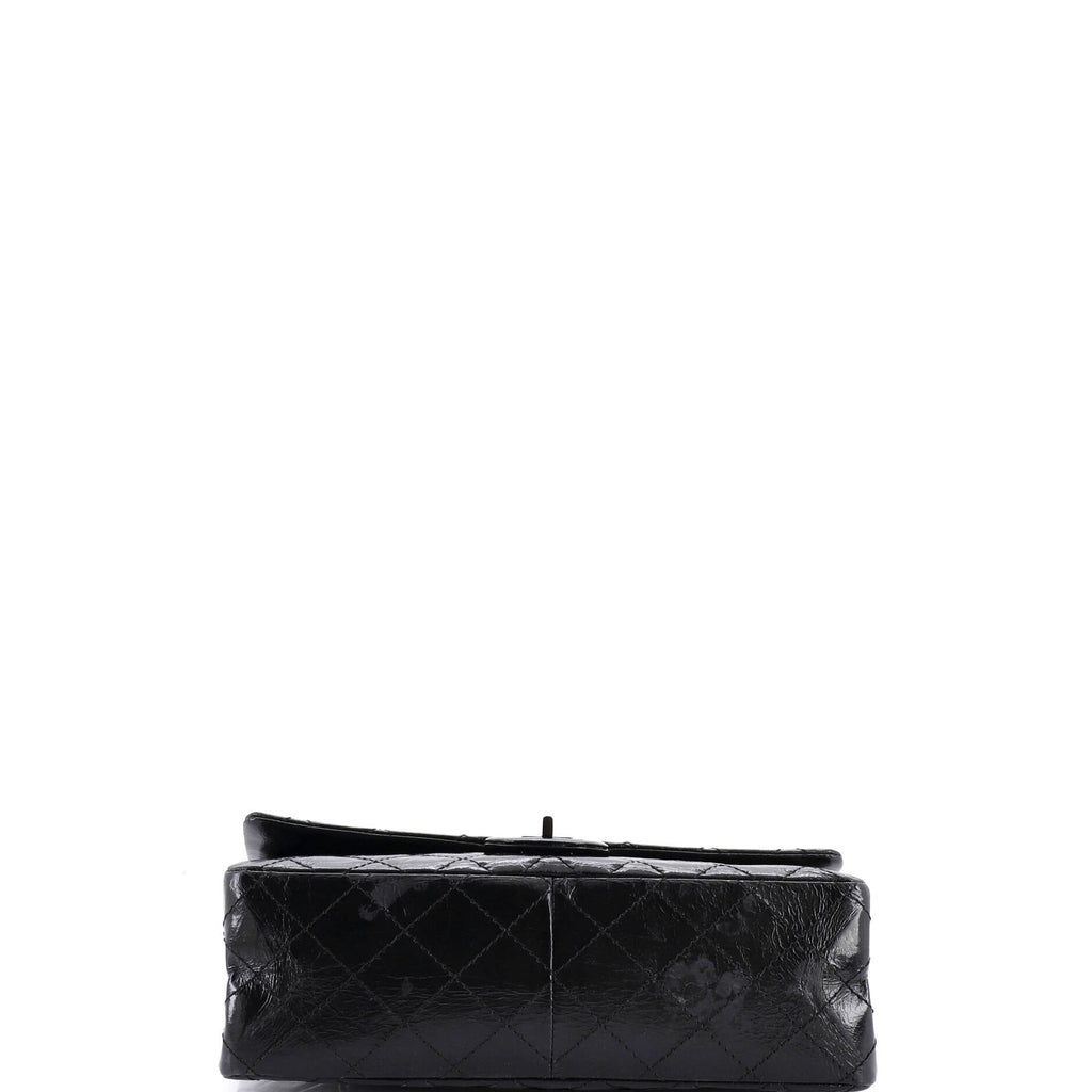 So Black Reissue 2.55 Flap Bag Quilted Glazed Calfskin 226