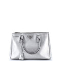 Double Zip Lux Tote Saffiano Leather Small