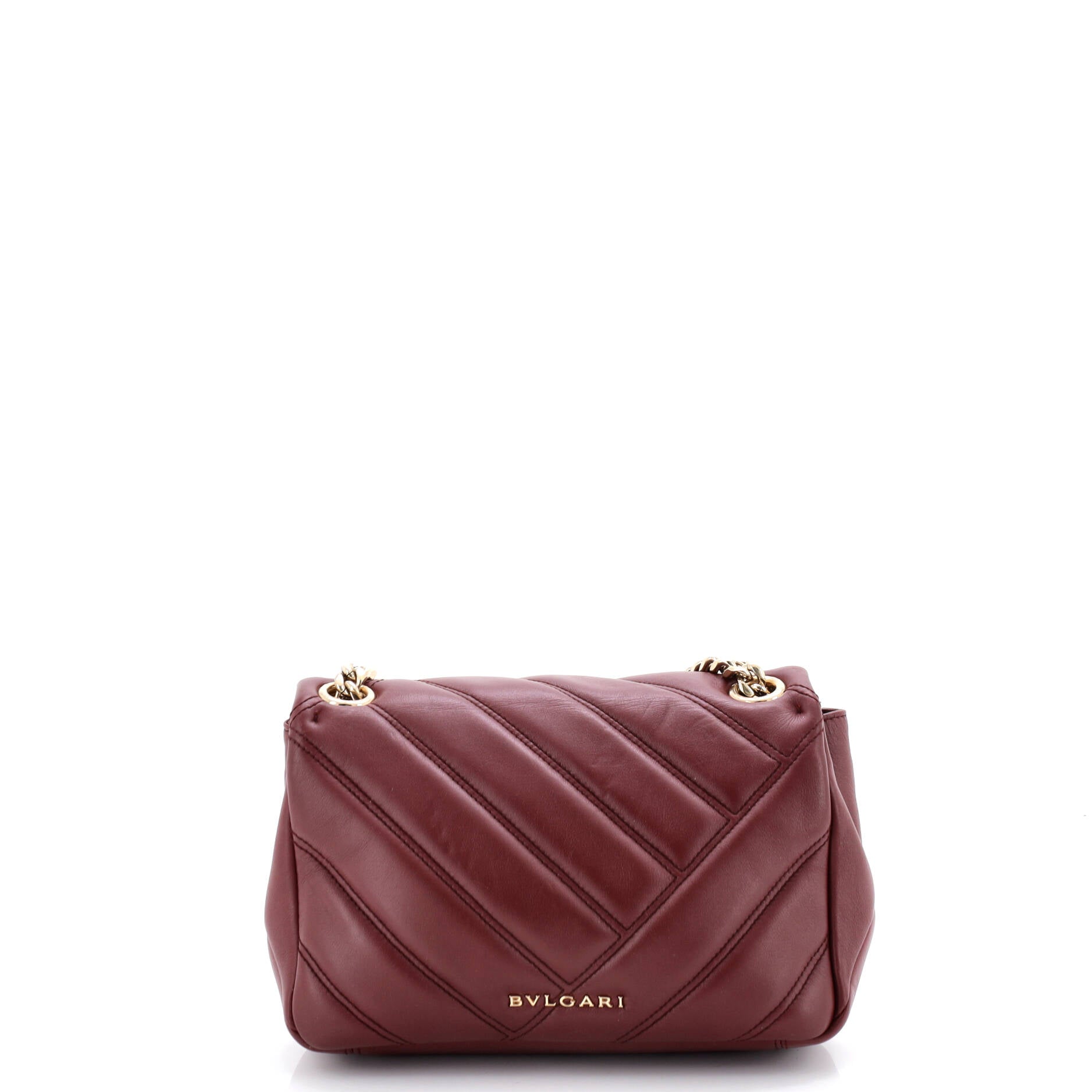 Serpenti Cabochon Shoulder Bag Diagonal Quilted Leather Small