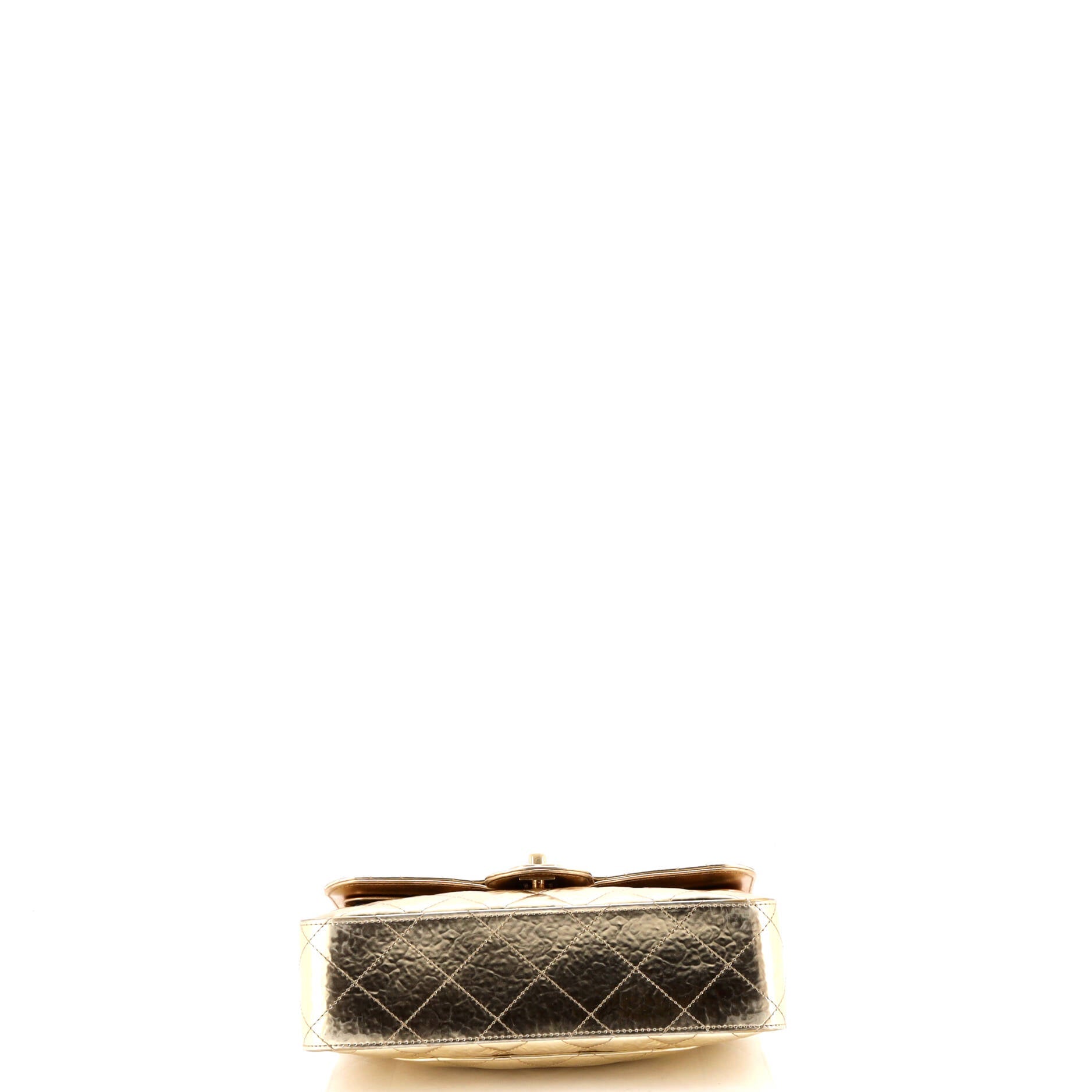 Classic Double Flap Bag Quilted Hammered Metallic Calfskin Small
