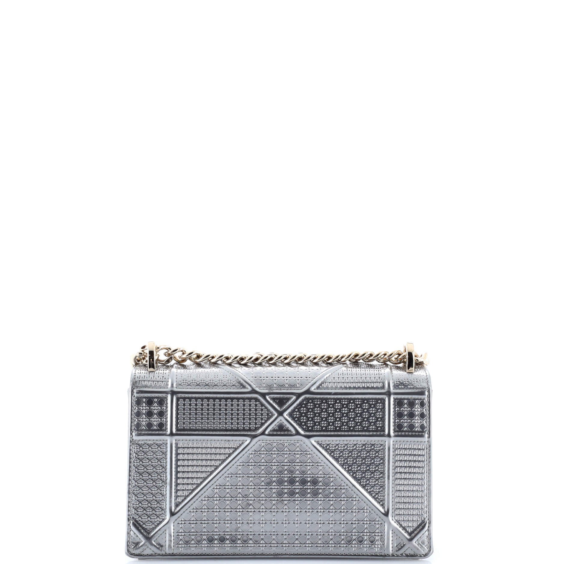 Diorama Flap Bag Cannage Embossed Calfskin Small