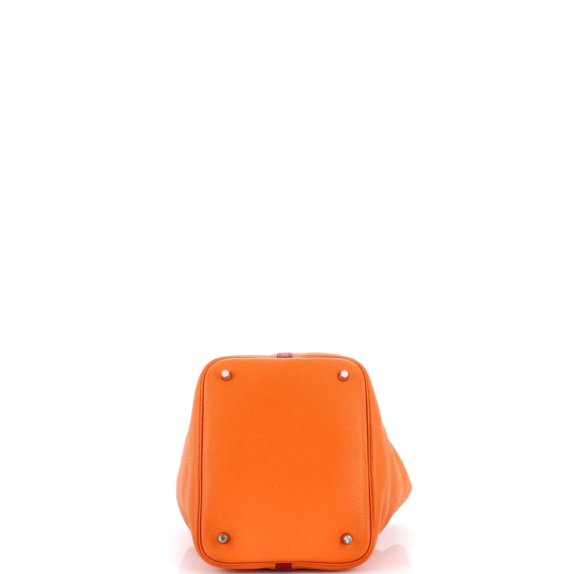 Bicolor Picotin Lock Bag Clemence with Swift MM