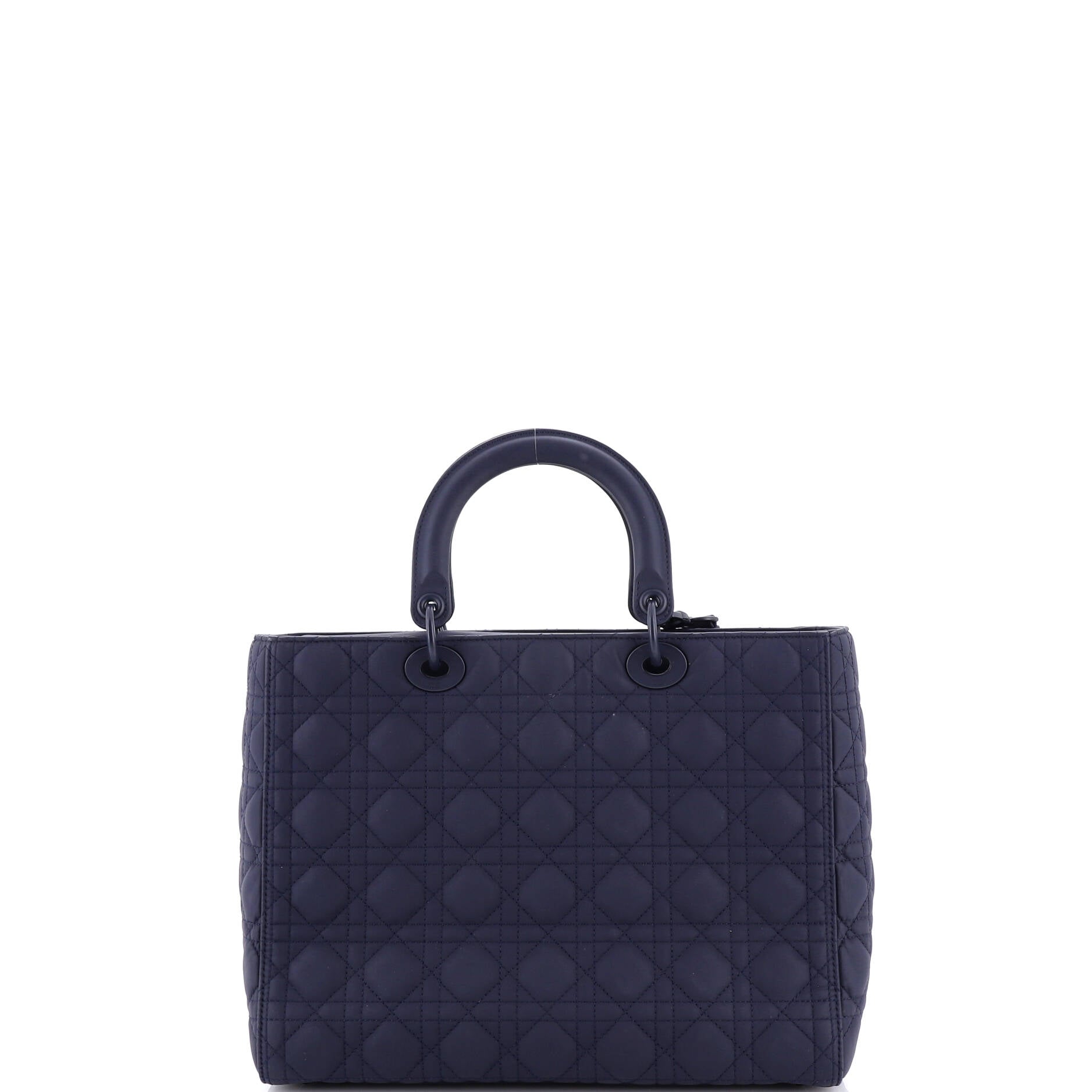 Ultra Matte Lady Dior Bag Cannage Quilt Calfskin Large