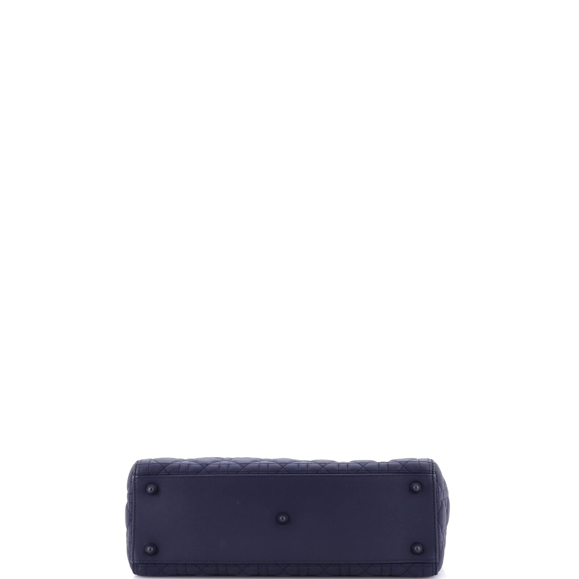 Ultra Matte Lady Dior Bag Cannage Quilt Calfskin Large